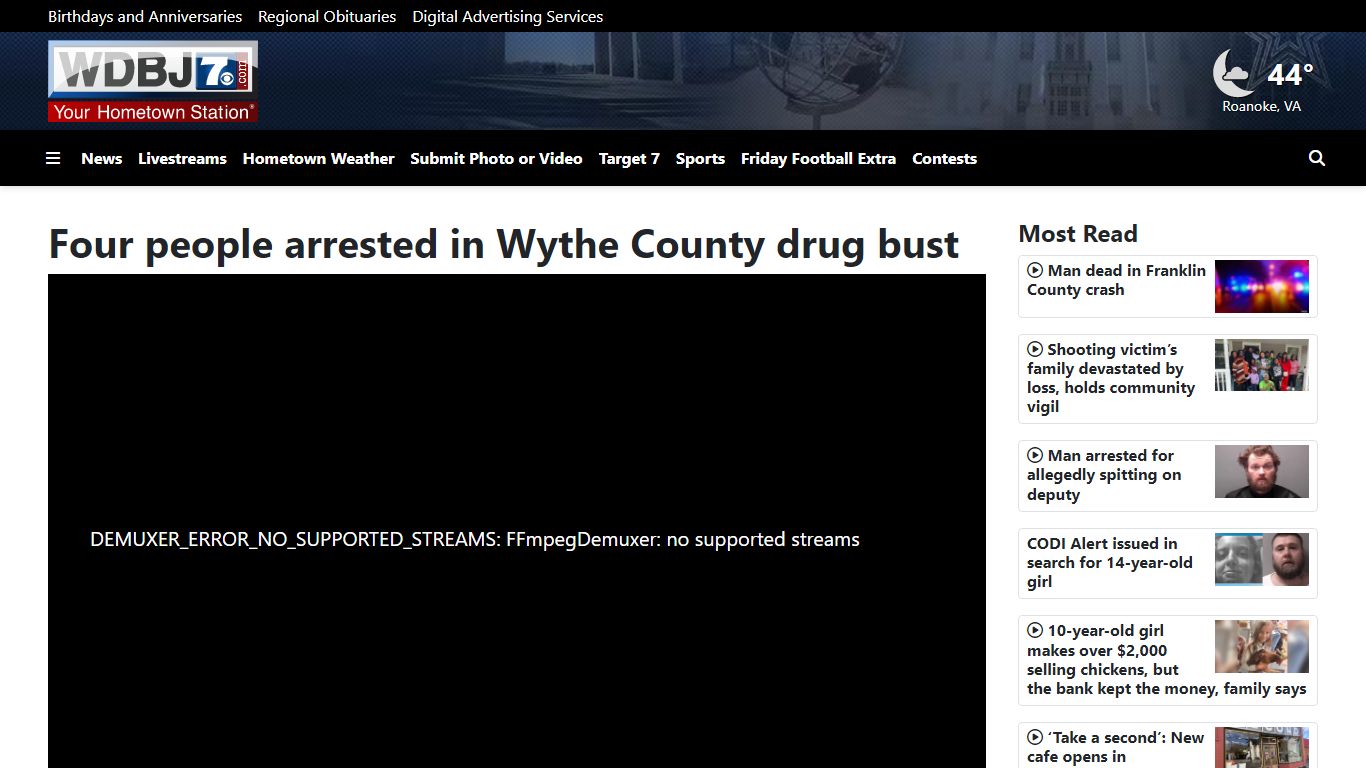 Four people arrested in Wythe County drug bust - WDBJ