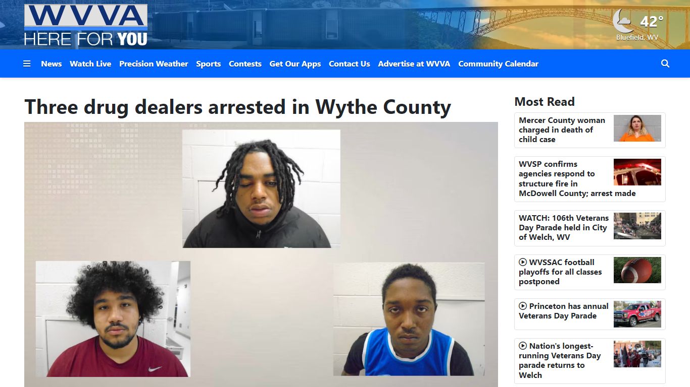 Three drug dealers arrested in Wythe County - WVVA