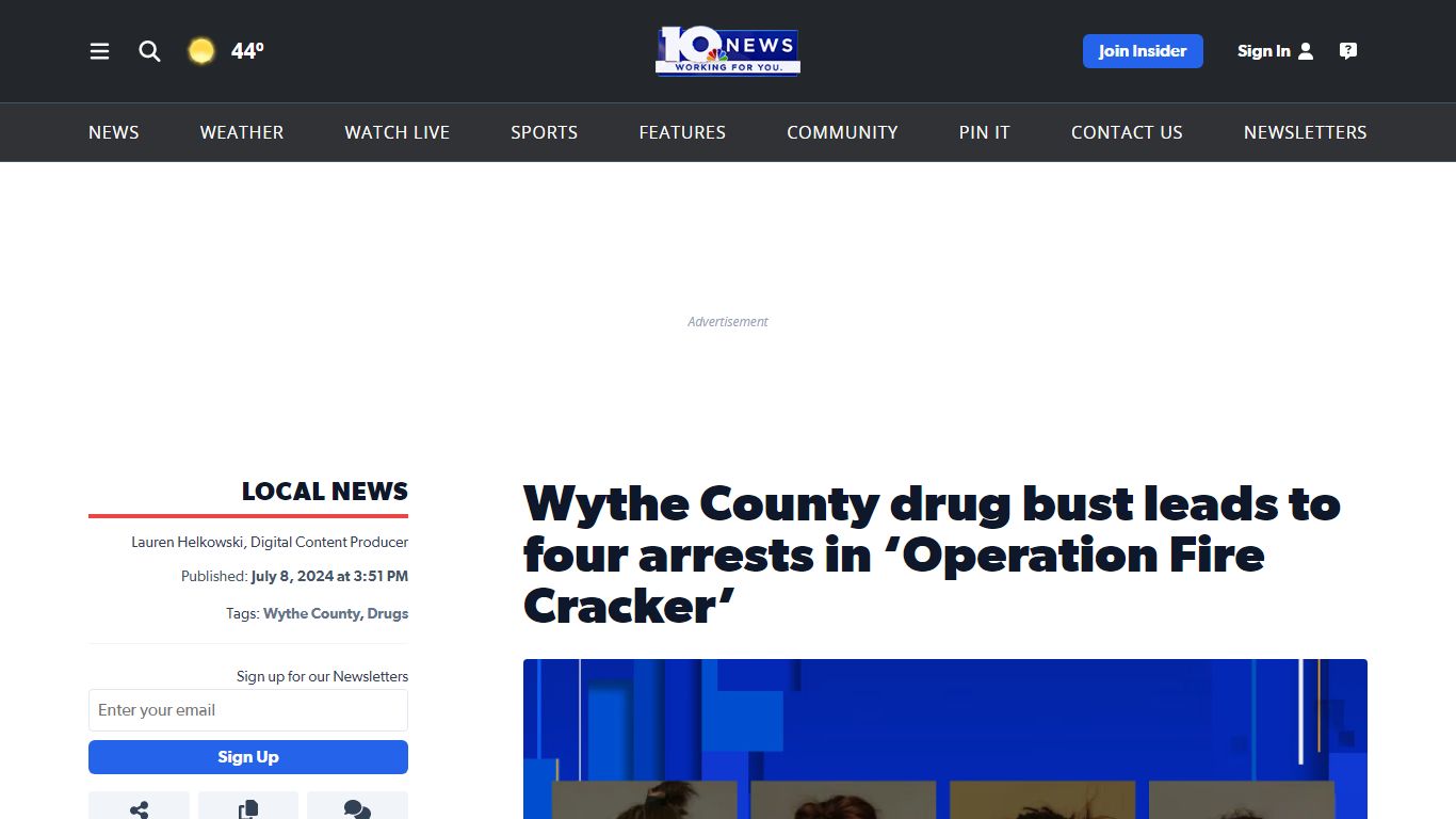 Wythe County drug bust leads to four arrests in ‘Operation Fire Cracker’